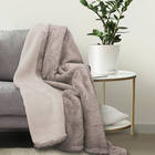 biberna Sherpa Wohndecke taupe, 150x200 cm