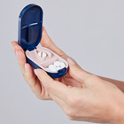 Tablettenschneider mit Aufbewahrungsbox navy