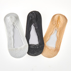 Spitzensöckchen schwarz + weiß + beige 3 Paar