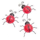 3er Set Deko-Marienkäfer