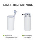WENKO Bad Accessoire Set "Calvo" weiß matt, 4-tlg.