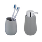 WENKO Waschtisch-Set "Badi" Grau, 2-tlg.