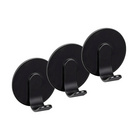 Turbo-Loc® Wandhaken „Bivio“, 3er Set, schwarz matt WENKO