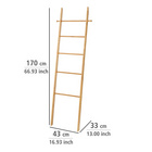 Handtuchleiter „Bahari“, Bambus, 5 Stangen WENKO