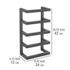 Handtuchregal „Fondiro“, schwarz matt, Stahl WENKO