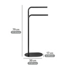 Handtuchständer „Levante“, schwarz WENKO