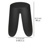 Badhocker Comiso Schwarz matt WENKO