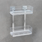 Wandregal Quadro 2 Etagen Vacuum-Loc Edelstahl WENKO