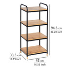 Regal Loft 4 Etagen aus Bambus WENKO