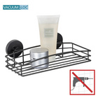 Wandablage Quadro Vacuum-Loc Schwarz WENKO