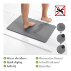 Badematte Simi grau aus Diatomit  WENKO