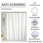 Duschvorhang Anti-Schimmel „Uni White“ WENKO