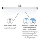 Regenduschkopf „Automatic Cleaning“ WENKO, 25×17 cm