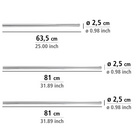 Winkelstange Universal extra stark Chrom WENKO