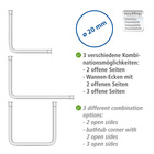 Winkelstange Universal Schwarz WENKO
