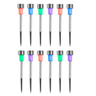 Solarleuchten Gartenstecker mit Farbwechsel 12er-Set