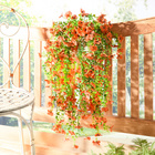 Kunstblumen hängend orange