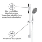 Brauseset „Watersaving“ Chrom 70 cm WENKO