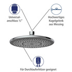 Duschsystem Watersaving Chrom höhenverstellbar WENKO