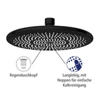 Duschsystem Watersaving Schwarz höhenverstellbar WENKO