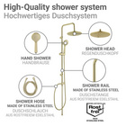 Duschsystem Young Line Gold mit 3-fach Handbrause WENKO