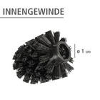 Ersatzbürstenkopf Ø 8 cm „WC-Ersatzbürste“ 10er Set Schwarz WENKO