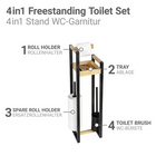 Stand WC-Garnitur 4-in-1  „Braidi“ Bambus WENKO