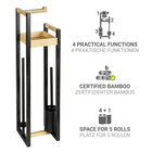 Stand WC-Garnitur 4-in-1  „Braidi“ Bambus WENKO