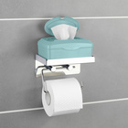 Toilettenpapierhalter 2-in-1 Edelstahl WENKO