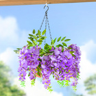 Künstliche Glyzinienzweige, 3er-Set