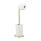2-in-1 Stand-Toilettenpapierhalter Gold WENKO