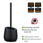 WC-Garnitur „Badi“ Schwarz Keramik WENKO