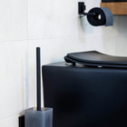 WC-Set „Vacuum-Loc® Quadro“ Schwarz WENKO