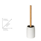 WC-Garnitur „Altavalle“ Weiß Polyresin/Bambus WENKO