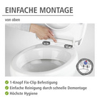 WC-Sitz „Droplets Hochglanz“ mit Absenkautomatik WENKO