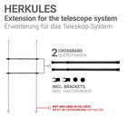 Kleiderstange Herkules 2er Set Schwarz WENKO