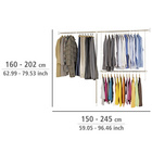 Teleskop-Garderoben-Set Edelstahl 3-teilig WENKO