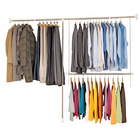 Teleskop-Garderoben-Set Edelstahl 3-teilig WENKO