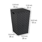 Wäschetruhe Adria Square Schwarz WENKO