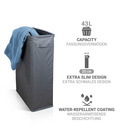 Wäschesammler Slim 46 l Anthrazit WENKO