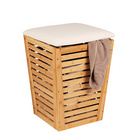 Wäschetruhe „Bambusa“ mit Sitzpolster WENKO