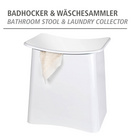 Badhocker Wing 2-in-1 Weiß WENKO