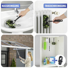 Eck-Staubbürste mit Teleskopstiel MAXIMEX