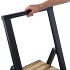 Alu-Design Klapptrittleiter 2-stufig Schwarz WENKO