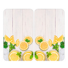 Herdabdeckplatten 2er Set Zitronen WENKO