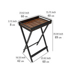 Beistelltisch mit Tablett Taba WENKO