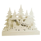 Silhouette "Santa mit Schlitten" 12 LED F-H-S