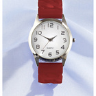 Stretch-Armbanduhr rot