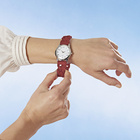 Stretch-Armbanduhr rot