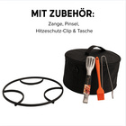 Holzkohlegrill mit Lüfter